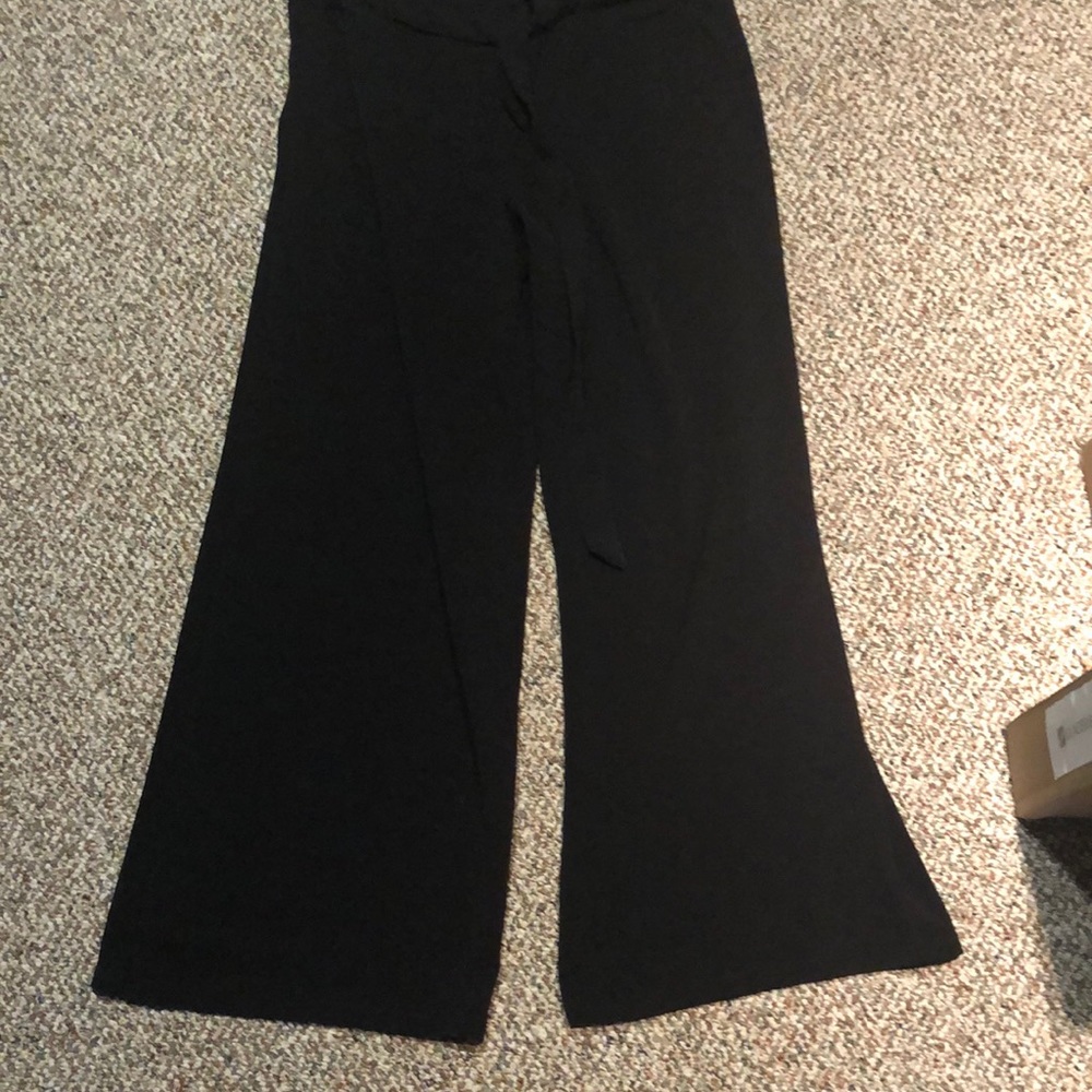 Black flare pants